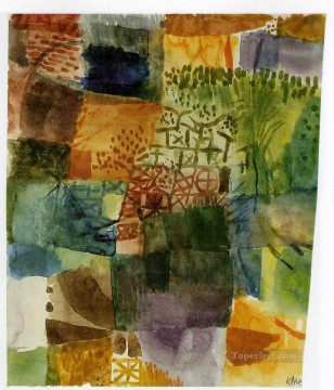  paul canvas - Remembrance of a Garden 1914 Expressionism Bauhaus Surrealism Paul Klee